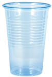 Drinkbekers, drink bekers plastic transparant kleur blauw 200 cc Drinkbekers, drink bekers plastic transparant kleur blauw 200 cc