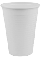 Plastic beker 180cc koffie beker voor koud en heet water